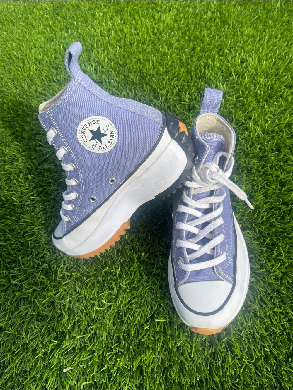 Converse A03702C Run Star Hi Hike Unisex Sneakers In Lilac Size US W 4.5 M 3